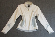 The North Face Jacket Women XS White Gray Flight Series Stretch Full Zip Apex