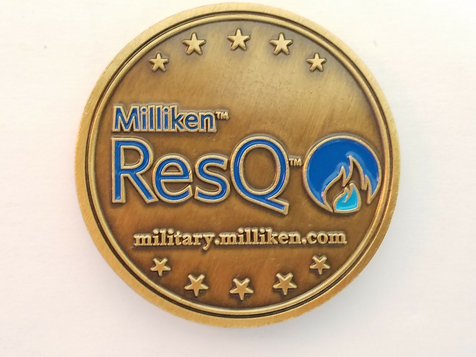 Milliken ResQ Military Challenge Coin eBay
