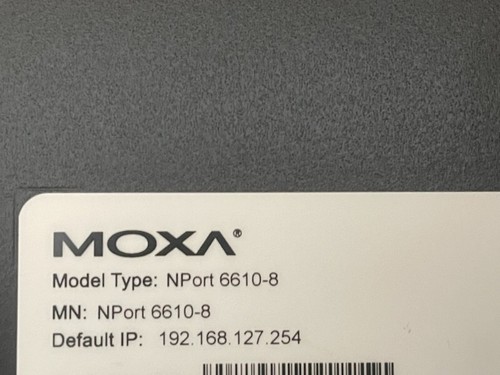 MOXA NPort 6610-8 Secure Terminal Server MOXA NPort 6610-8 with Brackets - Afbeelding 10 van 10