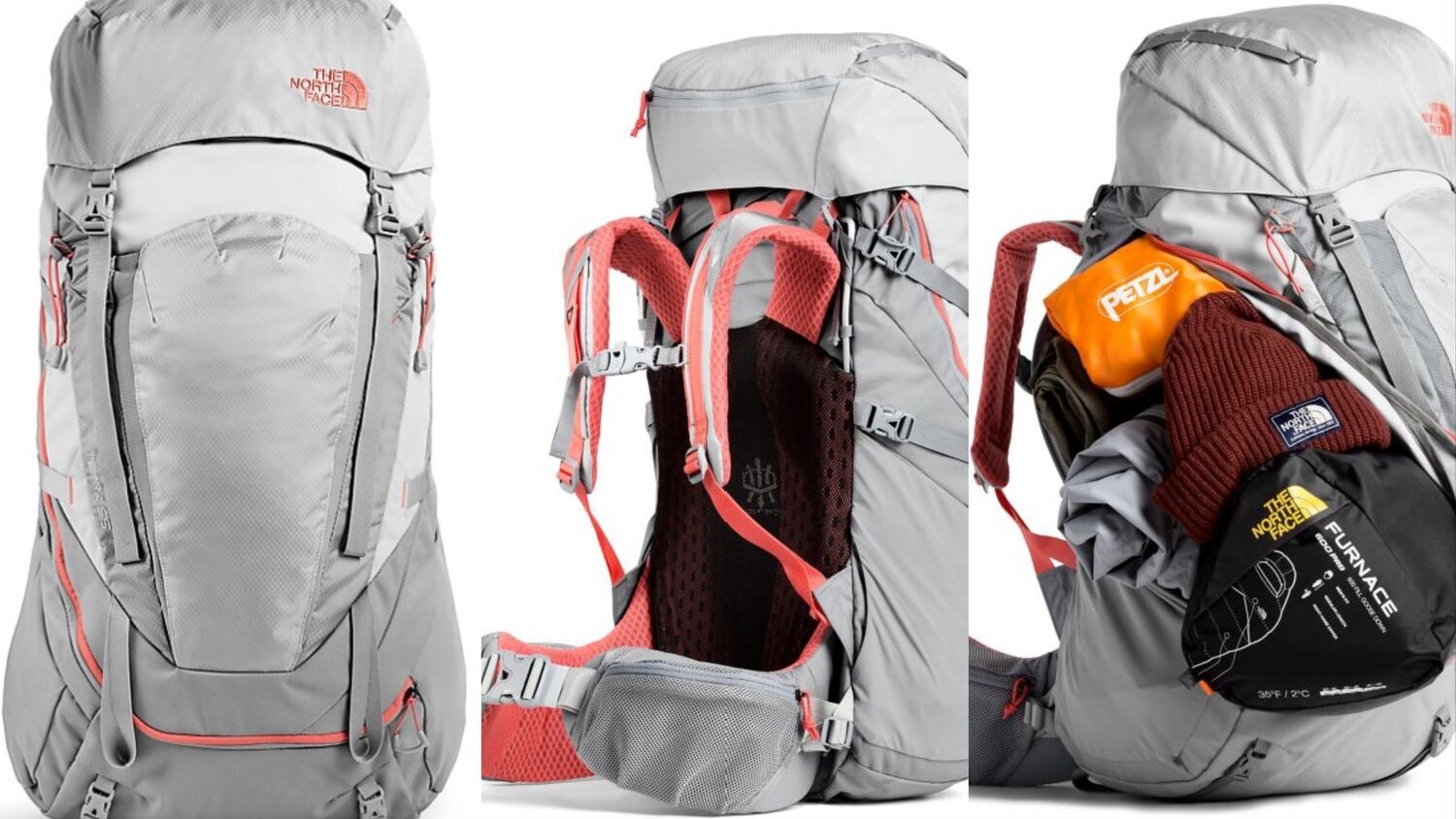 Terra 55 Hiking Backpack Grey XS 