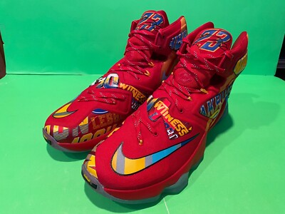 NEW NIKE LEBRON XIII EYBL PROMO SZ 11.5 PE JORDAN PEBBLES 13 19 SPACE JAM XBOX