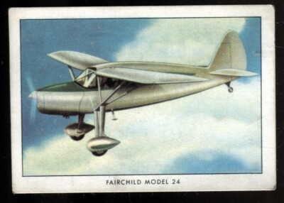 Brown & Williamson, Wings, MODERN AMERICAN AIRPLANES, 1940, Fairchild Model 24, #29