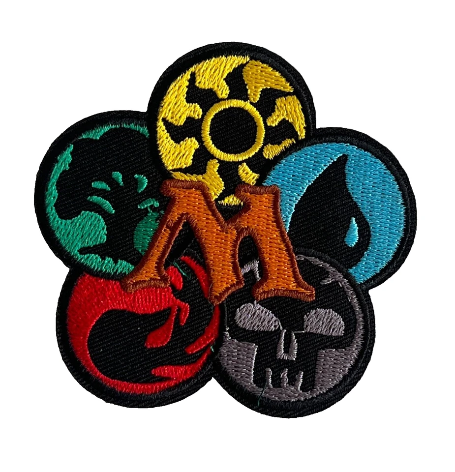 UB Magic the Gathering MTG Mana Symbols - Embroidered Iron-On/Sew-On Patch