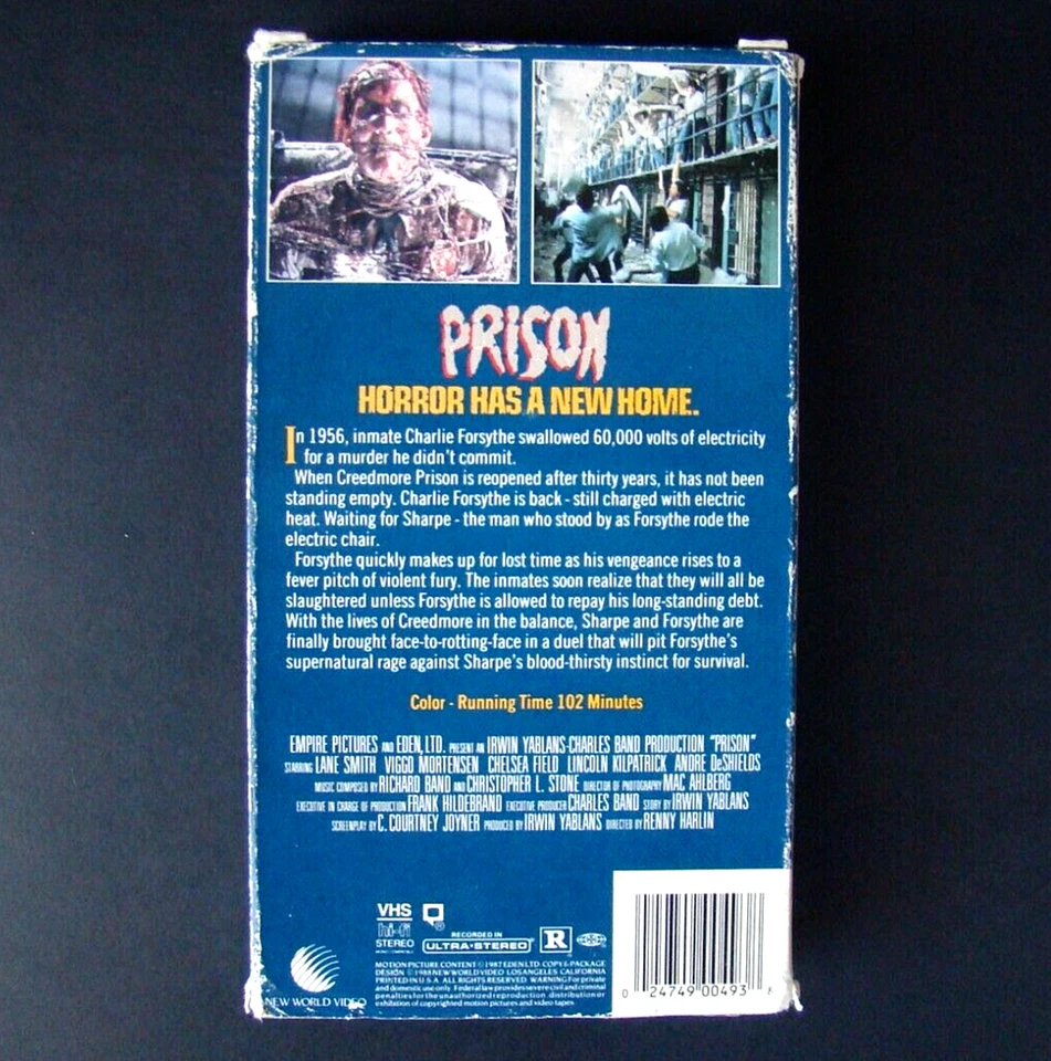 Película de terror sobrenatural de culto paranormal Prison VHS 1987 muy rara difícil de encontrar años 80 Foto 3 de 4