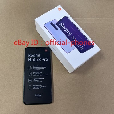Xiaomi Redmi Note 8 Pro 8GB+128GB 64MP Dual Sim 6.53''4G LTE Phone New Sealed
