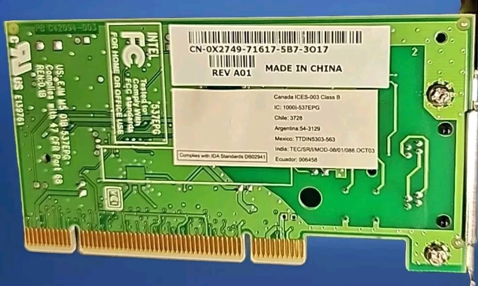 INTEL KB581604/02 56K PCI INTERNAL MODEM V.90 - Image 2 of 4