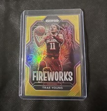 🔥2023-24 Prizm Draft Picks Trae Young Fireworks Gold Prizm 1/10🔥