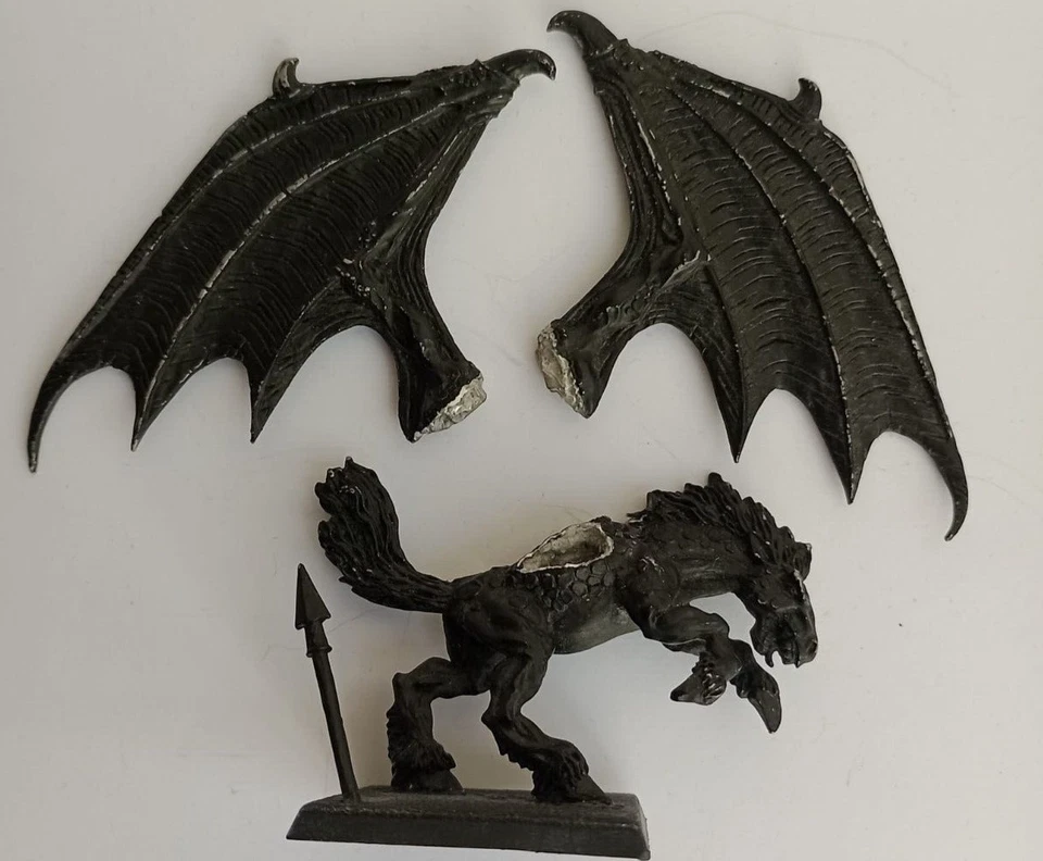 Morathi auf Pegasus Metall absolut rar Warhammer Fantasy Dark Elves Dunkelelfen - Bild 3 von 4