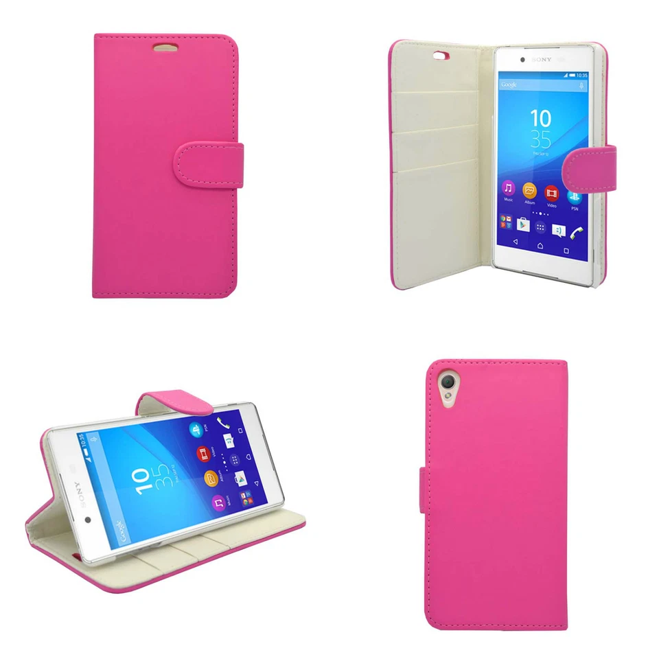 外壳 适合索尼 Xperia Z3 Plus 钱包式 翻盖 PU 革 支架 卡槽 手机保护套 — 第 4/4 张图片