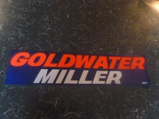 Barry Goldwater Bumper Sticker 1964 Miller Presidential Campaign Decal President