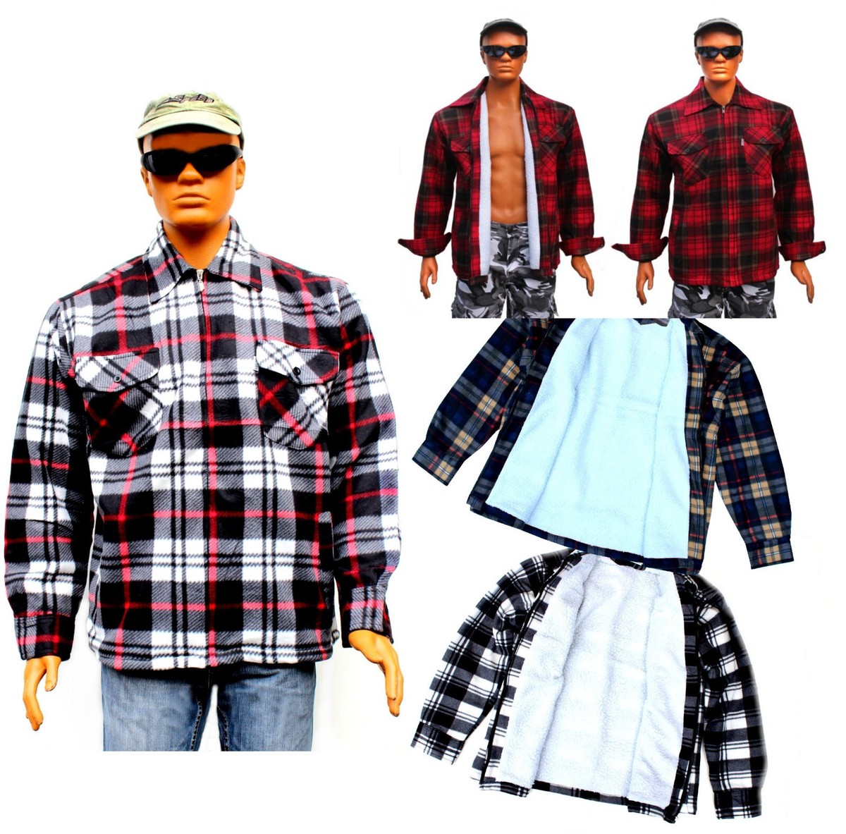 Herren Flanellhemd Gefüttert - Thermo Kapuzenhemd Für Winter & Outdoor