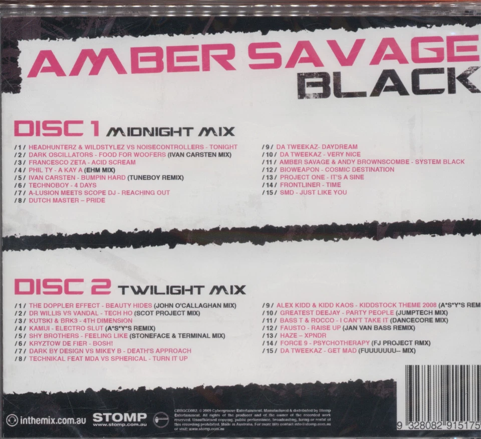 Amber Savage - Black 2CD - Image 2 of 2