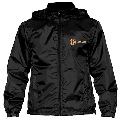 Bitcoin Crypto   Bestickte  Auto Regenjacke Jacke Premium-Qualität - 272-WR800