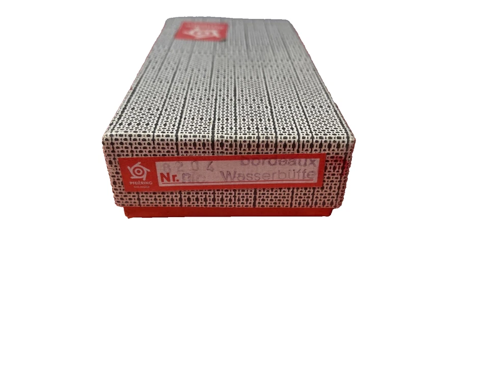 Anel de flecha Solingen manicure 2 peças vintage Neiman Marcus NOVO couro de búfalo - Imagem 4 de 4