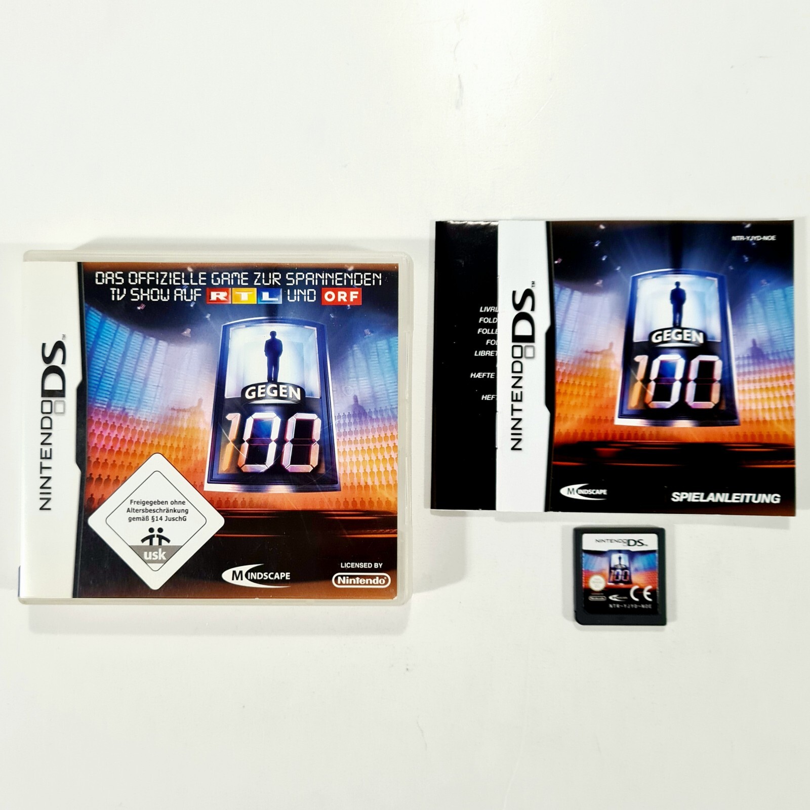 Nintendo DS game ONE AGAINST 100 dt. RTL TV Show/Question Answer Quiz/Joker