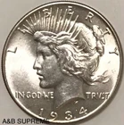 1934 Peace Dollar From OBW Roll Estate Sale CHOIC-GEM BU Uncirculated 90% Silver