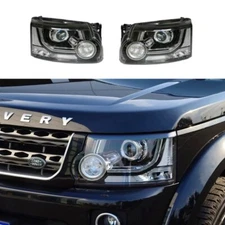 Pair Headlight Assembly For Land Rover Discovery 4 IV 2014-2016 Front Lamp LH RH