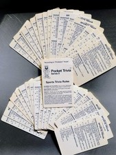 1984 Hoyle "Sports" Pocket Trivia Series 5 Lot of 33 No Box 