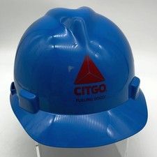 MSA 475359 Hard Hat V Gard Blue Cap Oil Oilfi...