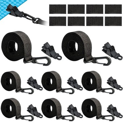 Pool Aufroller Befestigungsbänder Clips Zubehör Solarfolie Haltegurte 8 Stück