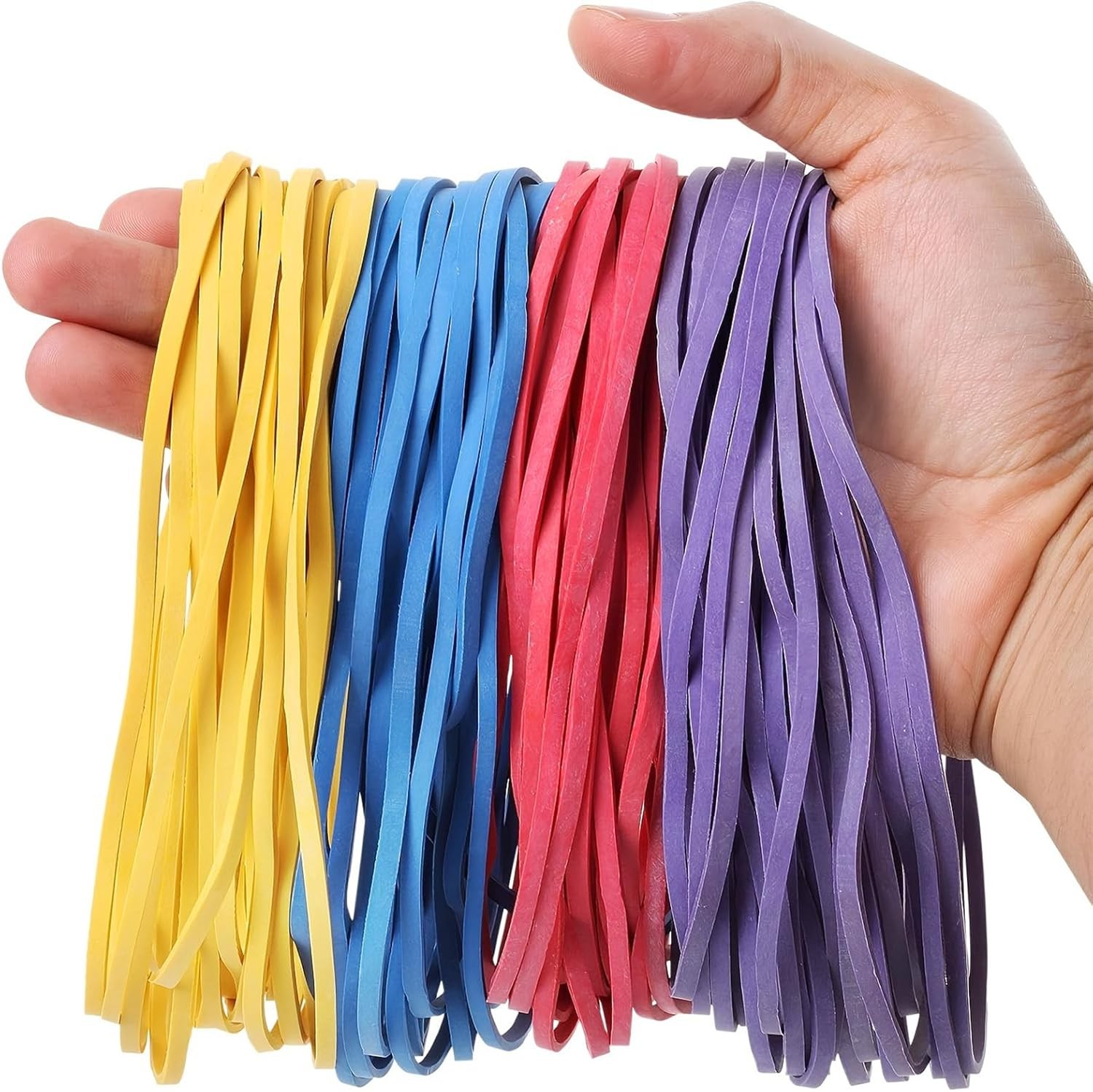 25Pcs Large Elastic Rubber Bands, Sturdy Thick & Stretchable Colored Bands, Nat
