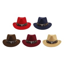 Western Cowboy Hat, Costume Props Lightweight Cosplay Big Brim Cowgirl Hat for
