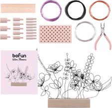 Easy Wire Flower Crafts Kit for Teens Adults Women, DIY Art Hobbies Craft Metal