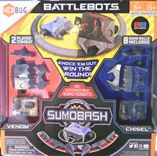NEW SEALED HEXBUG BATTLEBOTS SUMOBASH CUSTOMIZABLE SUMO ROBOTS VENOM VS CHISEL