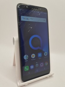 Alcatel 3X 5058Y schwarz entsperrt 32GB Dual SIM 13MP Android Smartphone gesprungen