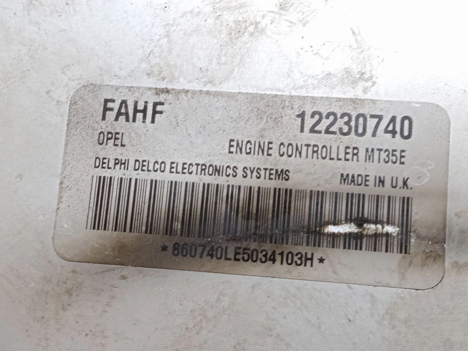 12230740 CENTRALITA MOTOR UCE / 84581 PARA OPEL ASTRA H A04 2.0 TURBO L48 - Immagine 3 di 3