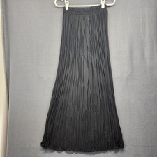 Vintage Black Skirt Medium Semi Sheer Long Whimsygoth Witchy Fairy Grunge USA