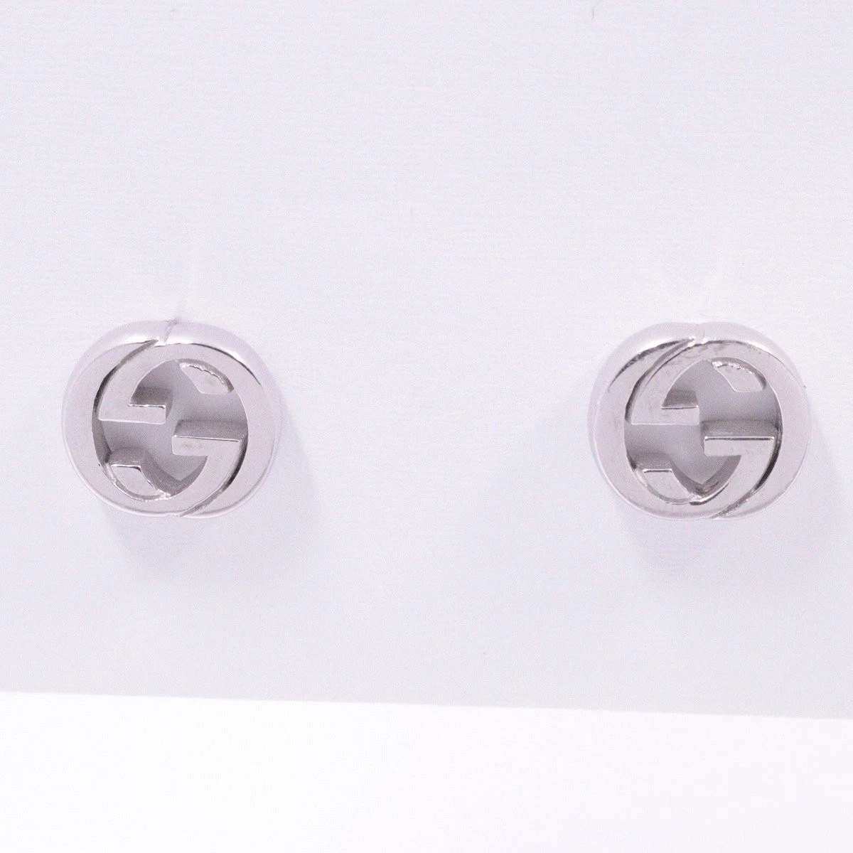 Boucles d'oreilles G imbriquées GUCCI argent 925 L 1,0 x H 0,9 cm accessoires femme