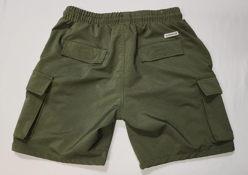 Sovereign Code Men Loop Shorts Cargo Olive Green Size S - Image 2 of 4