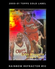 2000-01 Topps Gold Label #32 Corey Maggette Refractor Flawless Grade 10 Quality