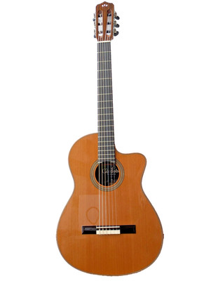 Cordoba Fusion Orchestra CE Cedar Zeder Repariert Nylon Gitarre Akustikgitarre