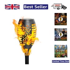Image of Enchanting Waterproof Solar Flickering Flame Torch Lights for Pathway Decoration