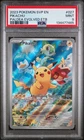 PSA 9 Pikachu 027 Paldea Evolved ETB Black Star Promo Pokemon Card