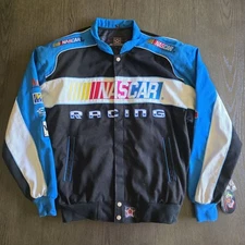 Nascar Racing Jacket JH Design Excellent Condition Men's Size Large (L) 