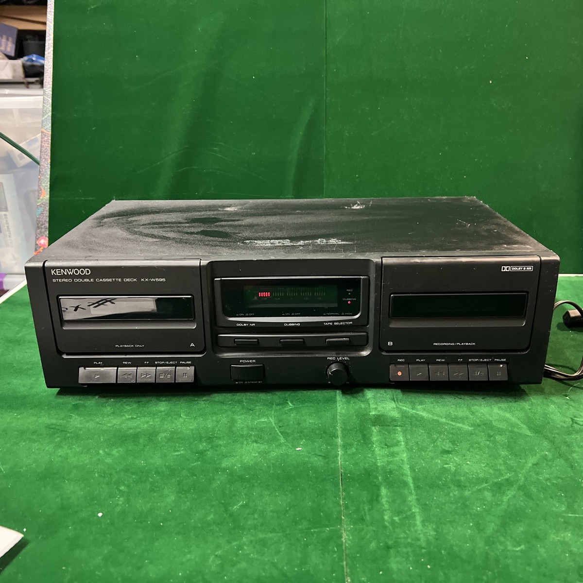 Kenwood KX-W595 Stereo Dual Cassette Deck Player Recorder | eBay