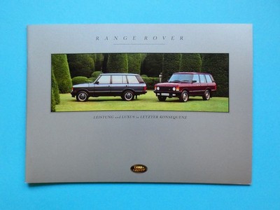 Prospekt / Katalog - Range Rover - LSEi, SEi, Vogue und Vogue Diesel - 09/93
