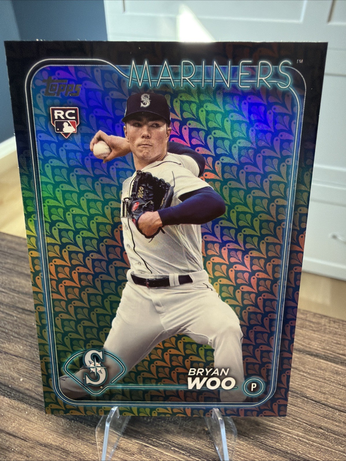 2024 Topps Series 1 - Bryan Woo #12 Holiday (RC)