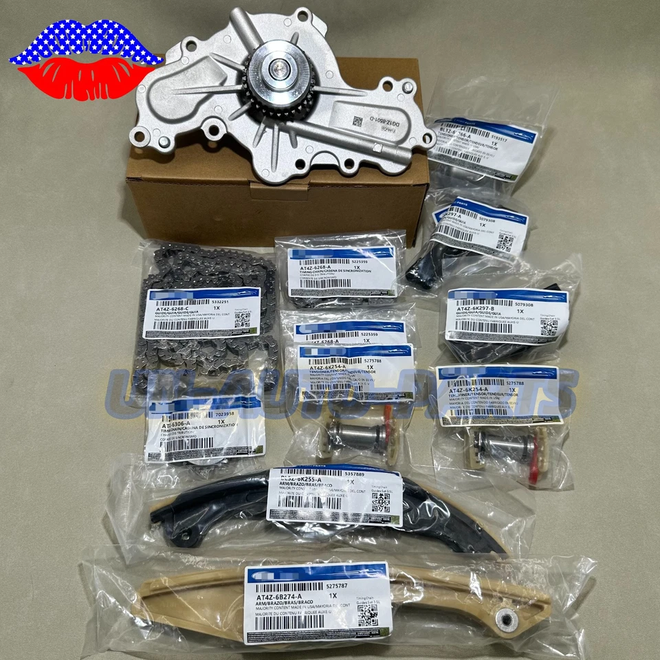 Kit de cadena de distribución OEM para Ford Edge Explorer Flex Taurus Lincoln MKT 2012-19 3,5 L Foto 3 de 4