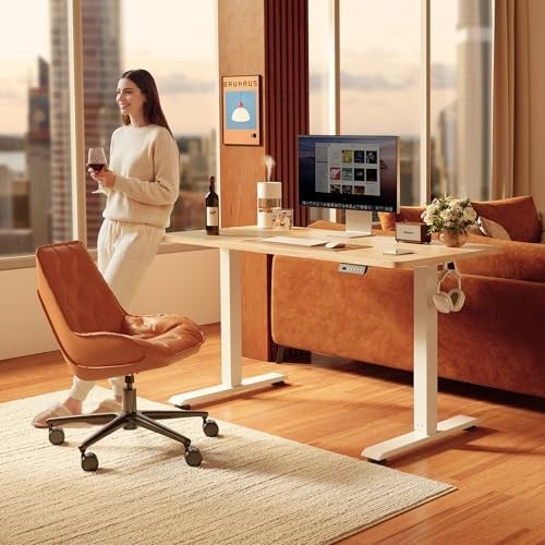  Standing Desk 120 x 60 cm, Height Adjustable Desk with Memory Buttons, Electric — image 2