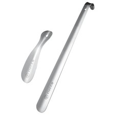 Fiecco Metal Shoe Horn Long 16.5" / 7.5" Short, /7.5"