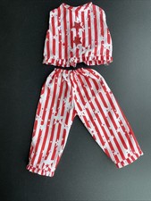 New Striped Red Star Top Pants 18 Doll Clothes AG My Life