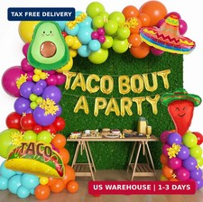 169Pcs Mexican Fiesta Party Decorations, Fiesta Balloon Garland Arch Kit