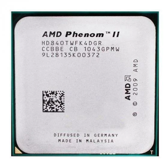AMD Phenom II X4 840T CPU 4-Core 2.9GHz 2000 MHz 95W Socket AM2+/AM3 Processors - Image 4 of 4