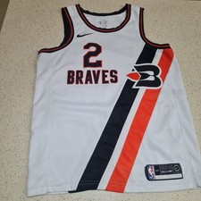 NBA: RARE BUFFALO BRAVES KAWHI LEONARD #2 THROWBACK JERSEY NIKE SWINGMAN SIZE M