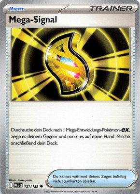 Pokemon Karte Mega Signal MEG 121/132 Megaentwicklung NM Trainer Item Deutsch