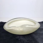 Vintage Murano Art Glass Bowl Cream with Gold Fleck Aventurine